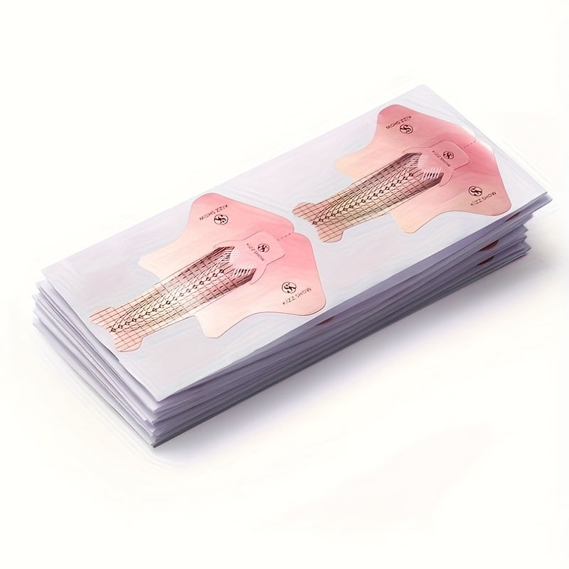 E-shop Nagelverlängerungswerkzeuge, neue abnehmbare fischförmige Nagelverlängerungs-Papierformen, Gel-Verlängerungs-Papierformen im , 100 Stk