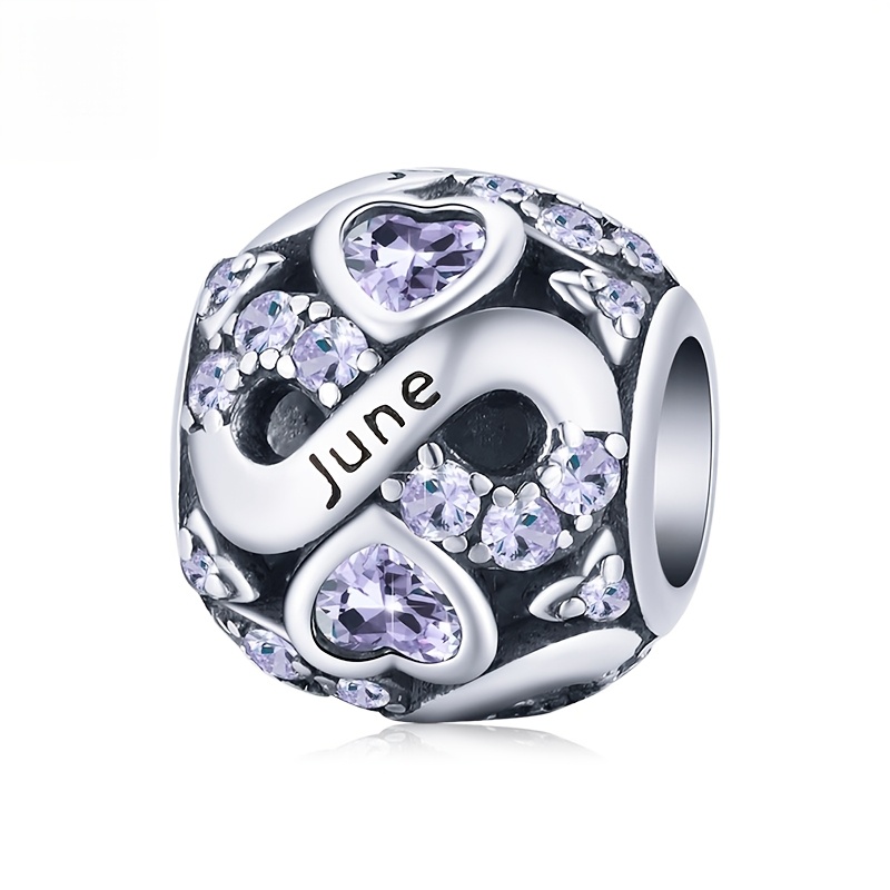 Women's Elegant Birthstone Infinite Love Heart Pendant