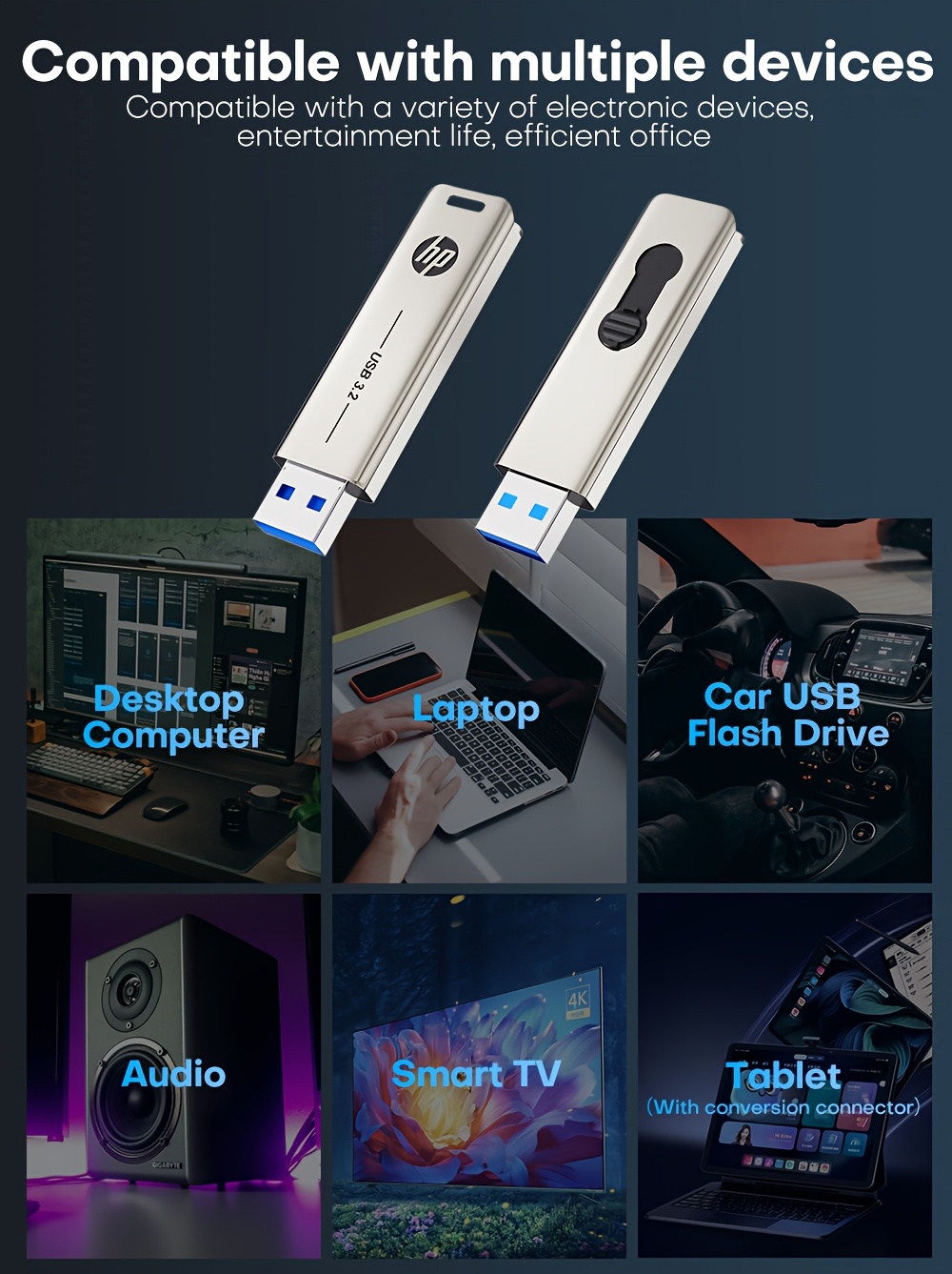   chiavetta usb 3.2 in metallo da 32gb/64gb/128gb/256gb,   ad   velocità 120mb/s, interfaccia   facile da trasportare, utilizzabile per pz e auto Dettagli dell'articolo 1