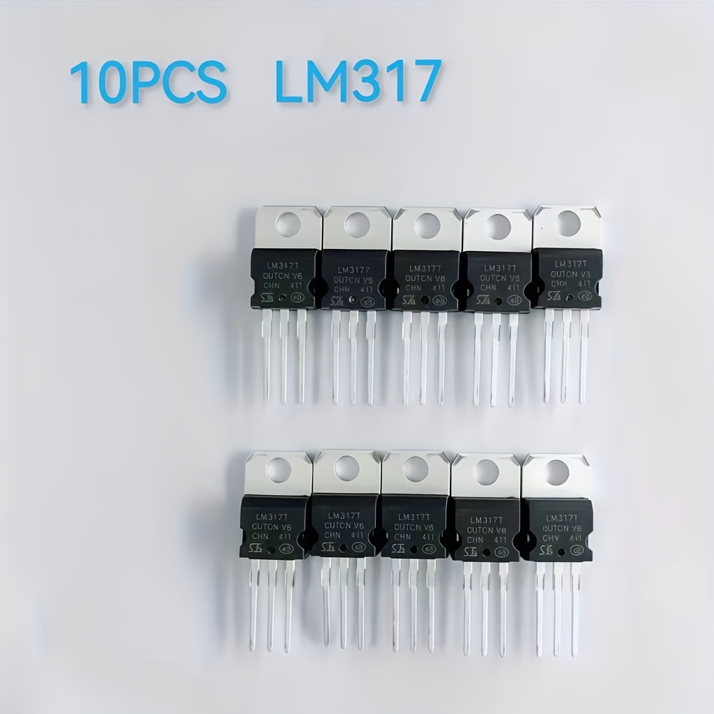 TEMU 10pcs Lm317t Lm317 To-220 1.5a Ldo Regulator - 4-stage Buck/boost Regulator, Compact Durable Plastic, , For Professional And Diy Use