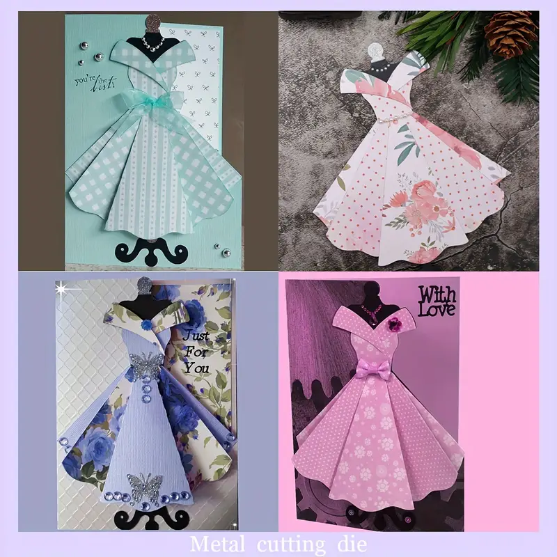 dress cutting die Inlovearts Dress and Shopping Bag Cutting Dies
