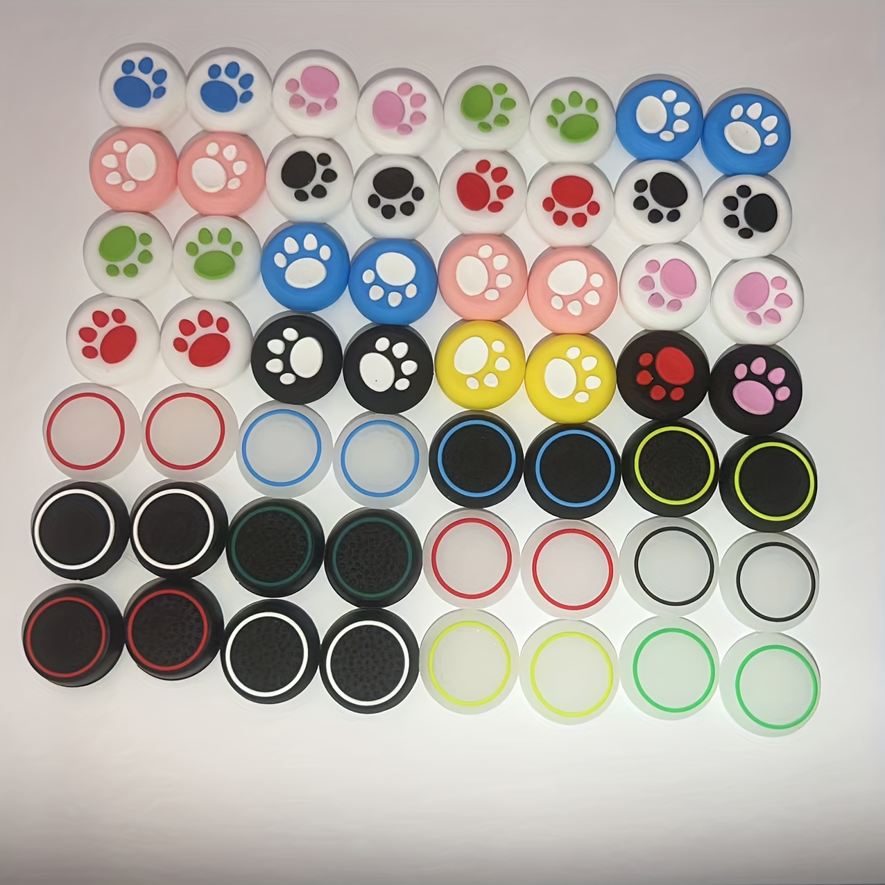 TEMU 12/24/18/30pcs Thumb Grip Covers For Ps5, Ps4, /s Controllers - , Reusable Joystick Caps For Gaming Precision