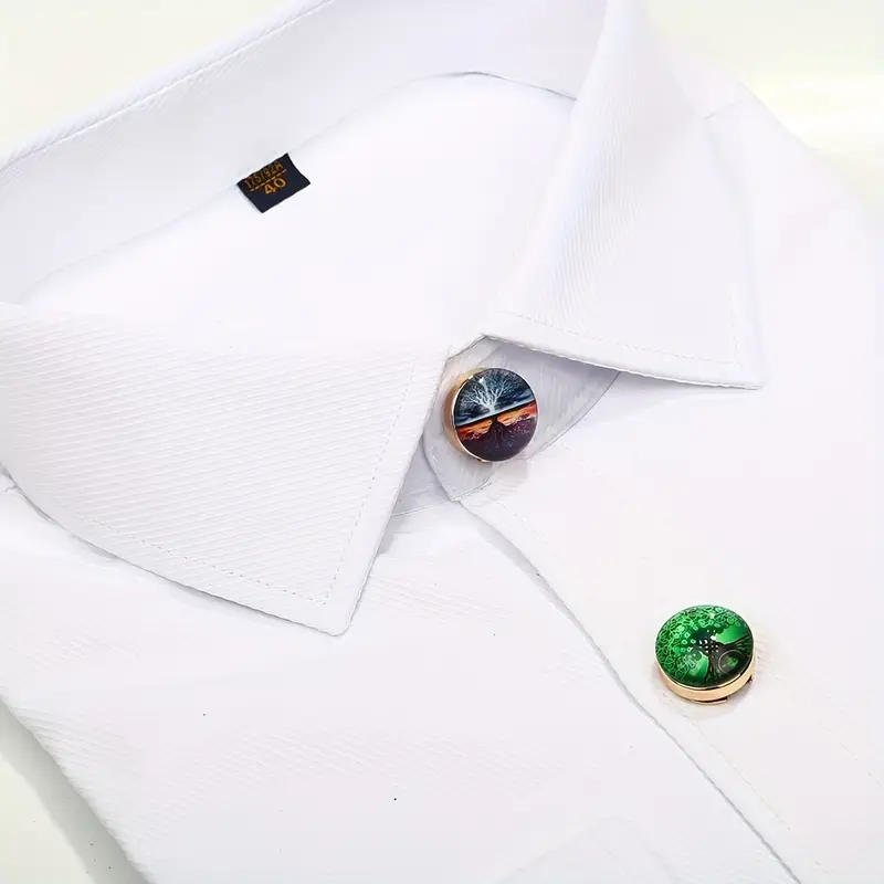 Copribottoni Gioiello Per Donna - Design Floreale Con Strass, Diametro 2cm, Staccabili E Riutilizzabili Per Camicie E Abiti - Foto 10