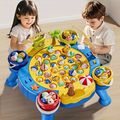 ocean 66pcs magnetic fishing game for kids boys ages 3 5 4 6 kid magnetic fishing toys birthday toys gifts for 3 4 5 6 year old boys kids 1 8 players
