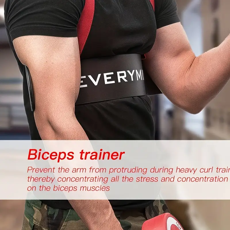 sports arm blaster for biceps triceps big arm bodybuilding and with adjustable solid rivets details 3