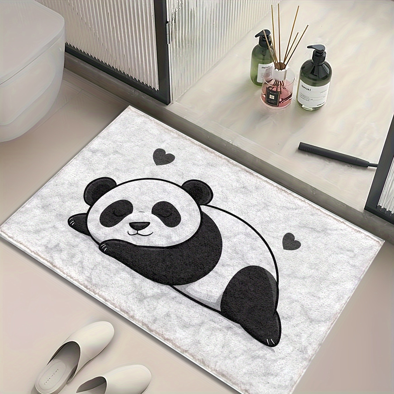 

Bath Mat, , -dry , Low , Rectangular Bathroom Rug Tpr Backing, For /bathroom/ Decor - 1pc, Fluffy Decor Decoration