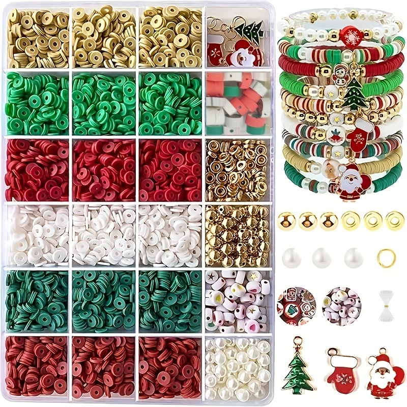 

3000pcs Christmas Jewelry Making Kit, & , , For Diy Bracelets, Letter For , Jewelry Set