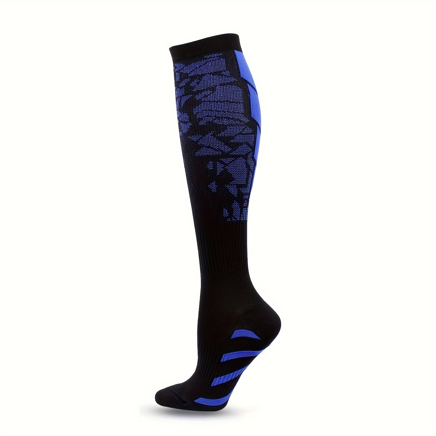 TEMU Cadeau pour Maman 1 Paire de Chaussettes de Sport de Compression pour Homme et Femme - Respirantes, Absorbant la Transpiration, Confortables,