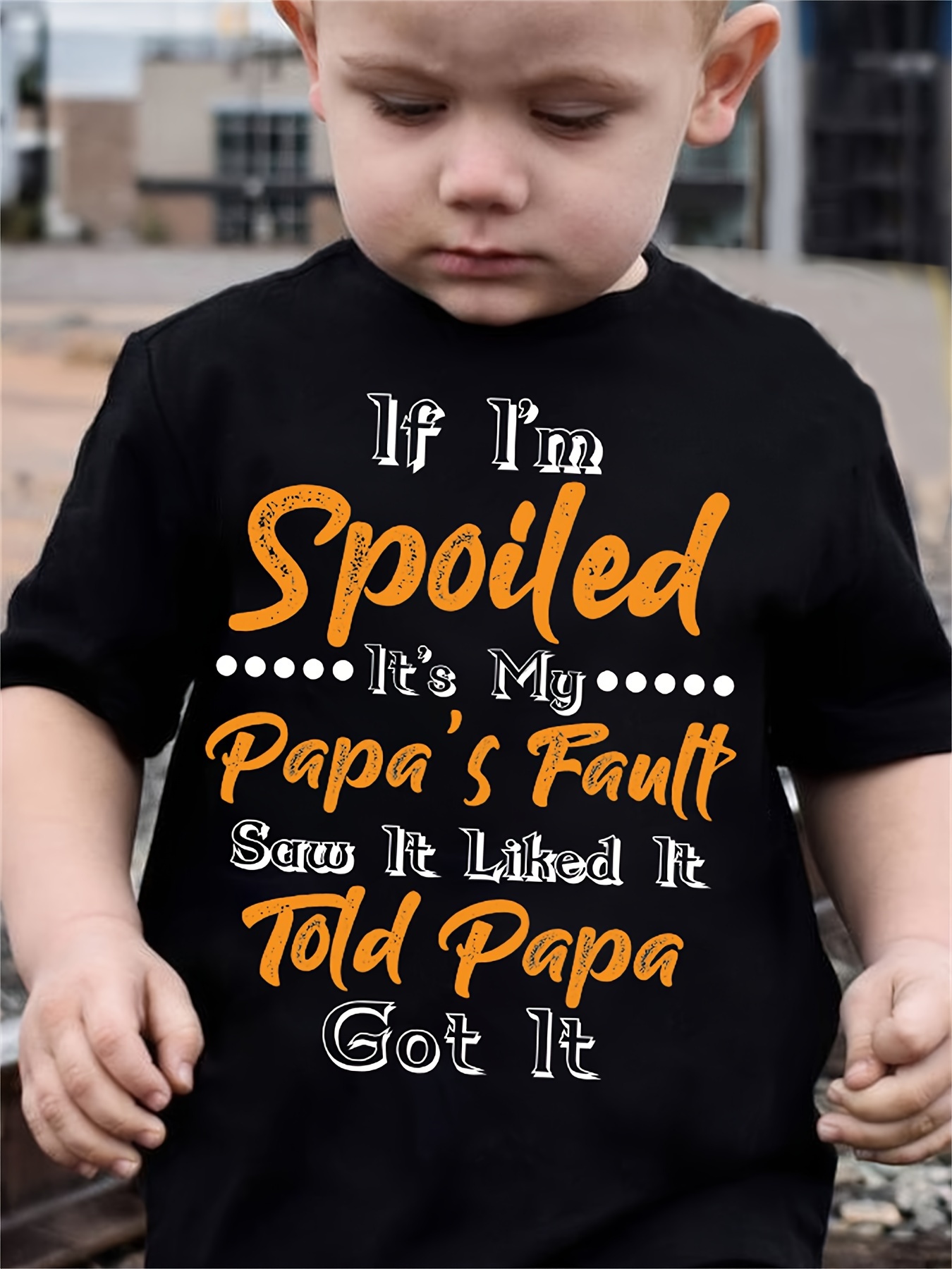 I'm A Spoiled Daughter T-shirt From Awesome Dad, Funny Father