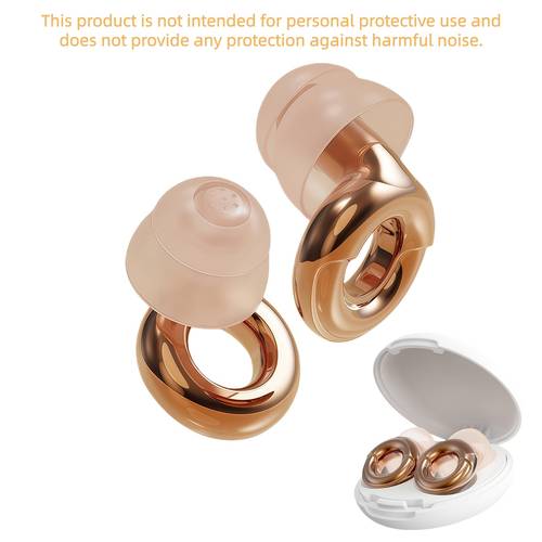 earplugs designed for sleep reusable and essential for travel suitable for work and study a portable case and four pairs of ear tips in sizes xs s m and l without battery
