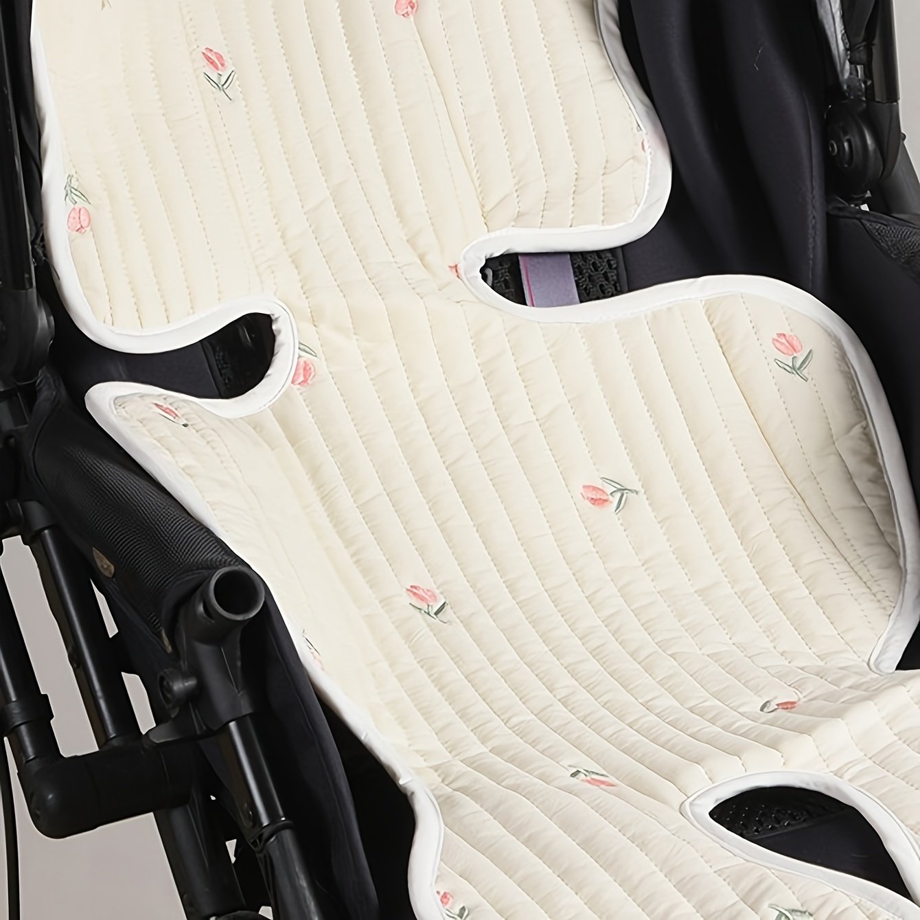 's Trolley Seat Cushion Embroidered Breathable Universal Pure Machine Washable Soft