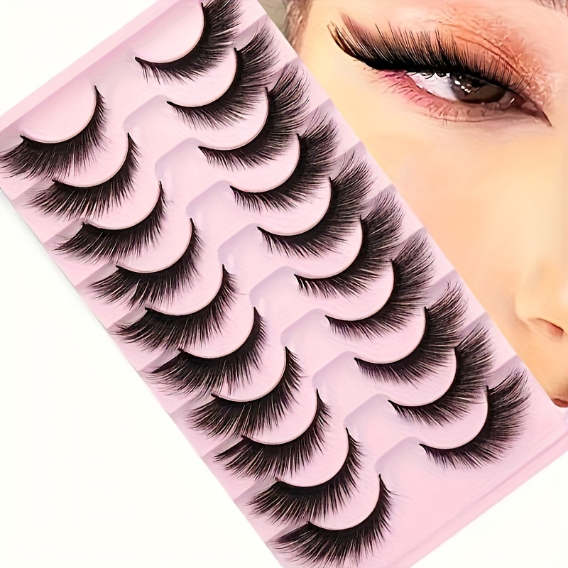 

3 Boxes Of 30 Pairs Of Fox Eyelashes, Natural Looking Cat Eyelashes, Eyelashes 3d 16mm Eyelash Bags (10 Pairs In )