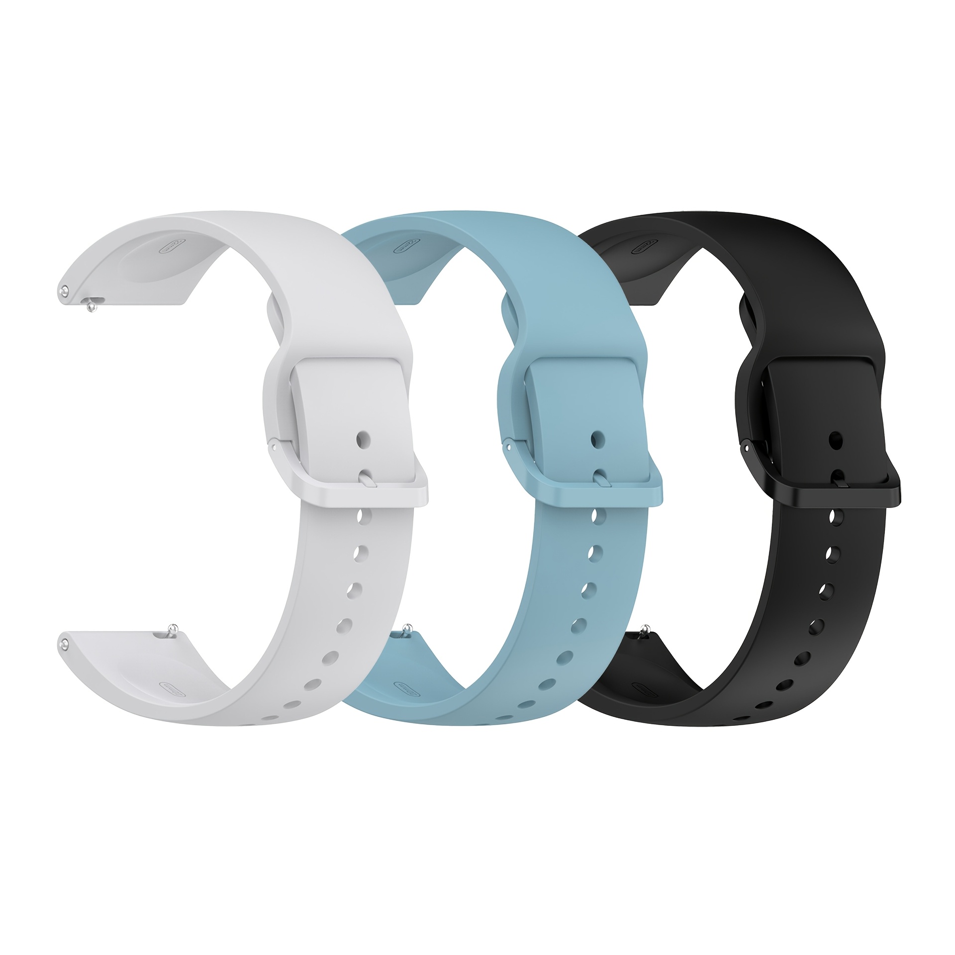 TEMU 3 piezas Correa de reloj compatible con Redmi Watch 5 Active y Watch 5 Lite, pulsera de silicona, equipada con correa ajustable y rápida, ideal