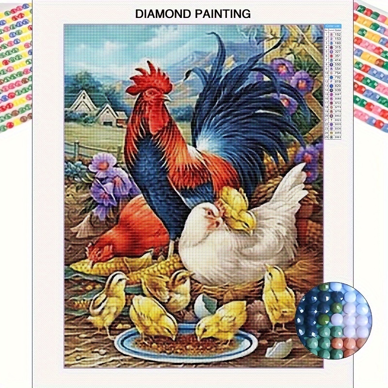 

30x40cm/11.81x15.75inch Kit De Peinture Diamant 5D Avec Diamants Ronds Complets, Motif Animal, Adapté Aux Adultes, Débutants Et Enfants, Décoration Murale Familiale, Cadeau Fait Main, Sans Cadre