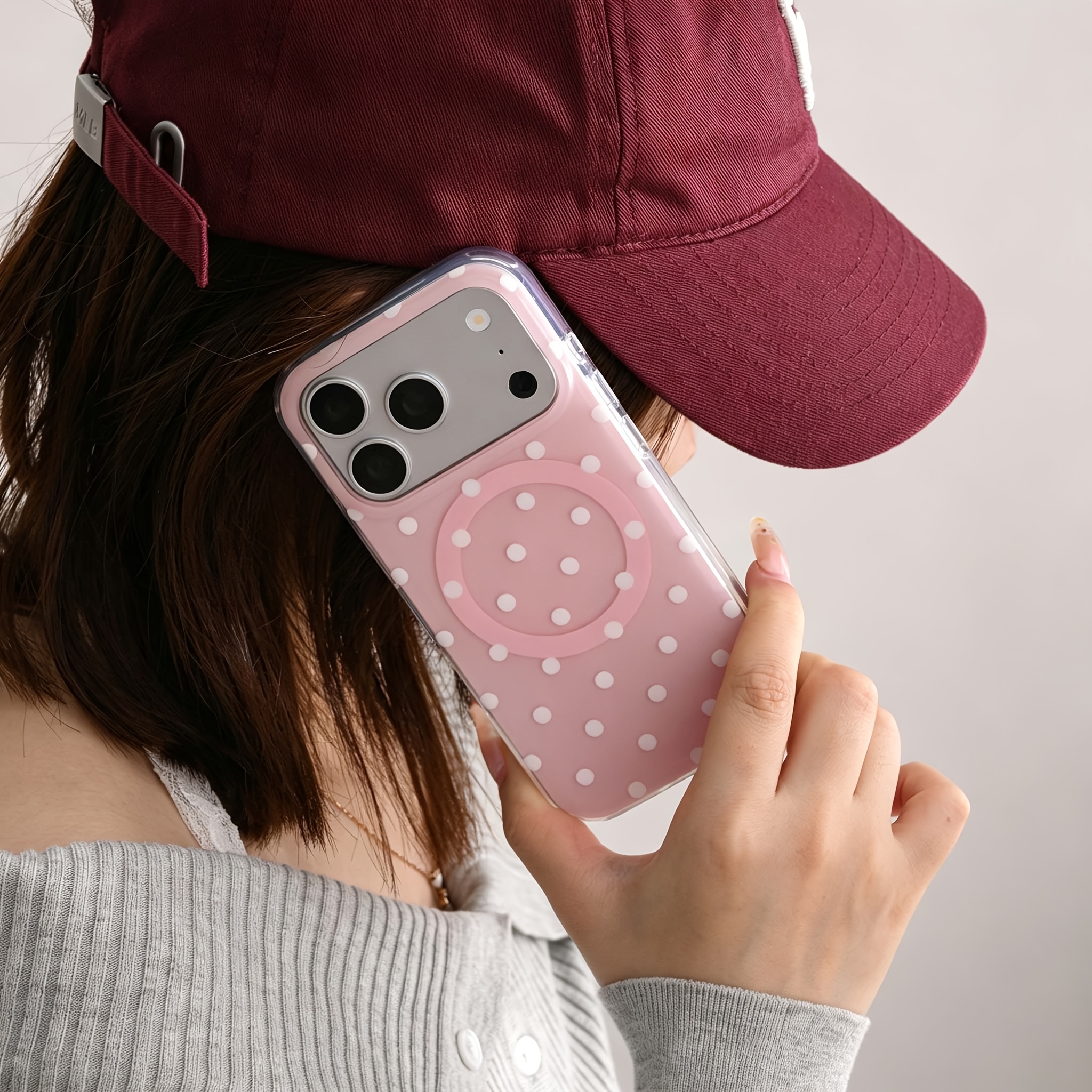 TEMU Phone Case: Magnetic Instagram-style Korean And Japanese Aesthetic Full-coverage Drop-proof Protective Case, Soft And Hard, Suitable For Iphone
