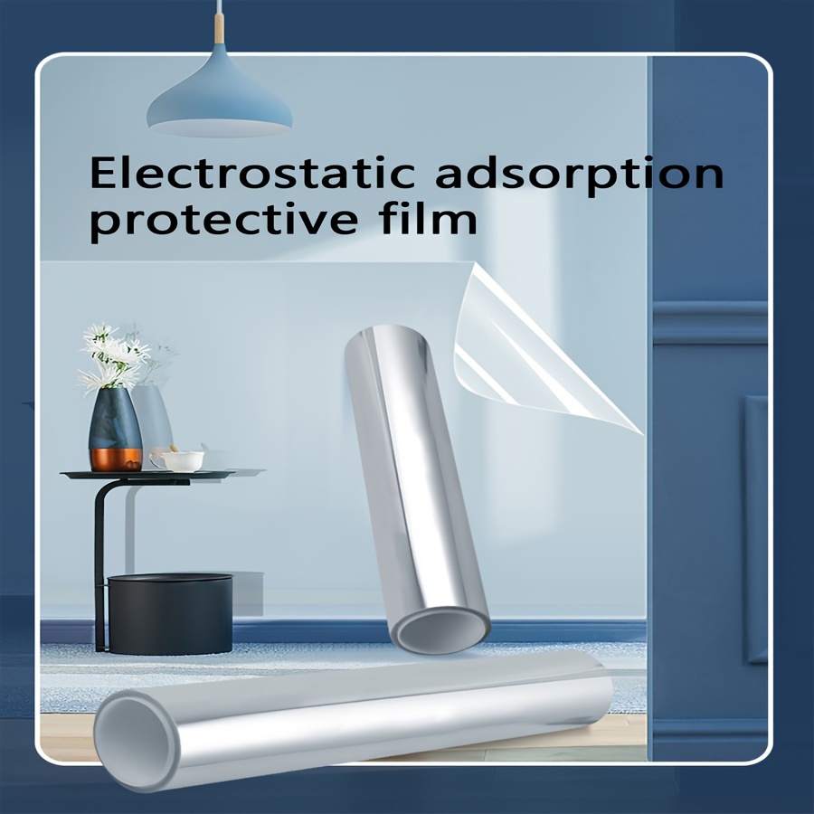Electrostatic Absorption Wall Protective Film - Waterproof Wall Protection  Film - Wall Electro Static Protective Film - Self-Adhesive Wall Protection