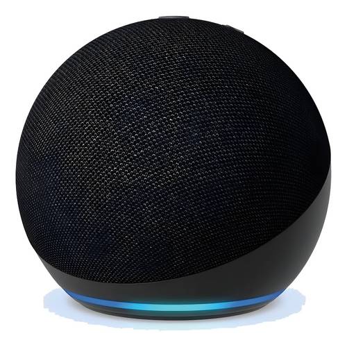 spherical 5th gen smart speaker with rgb led light tws connection and portable base