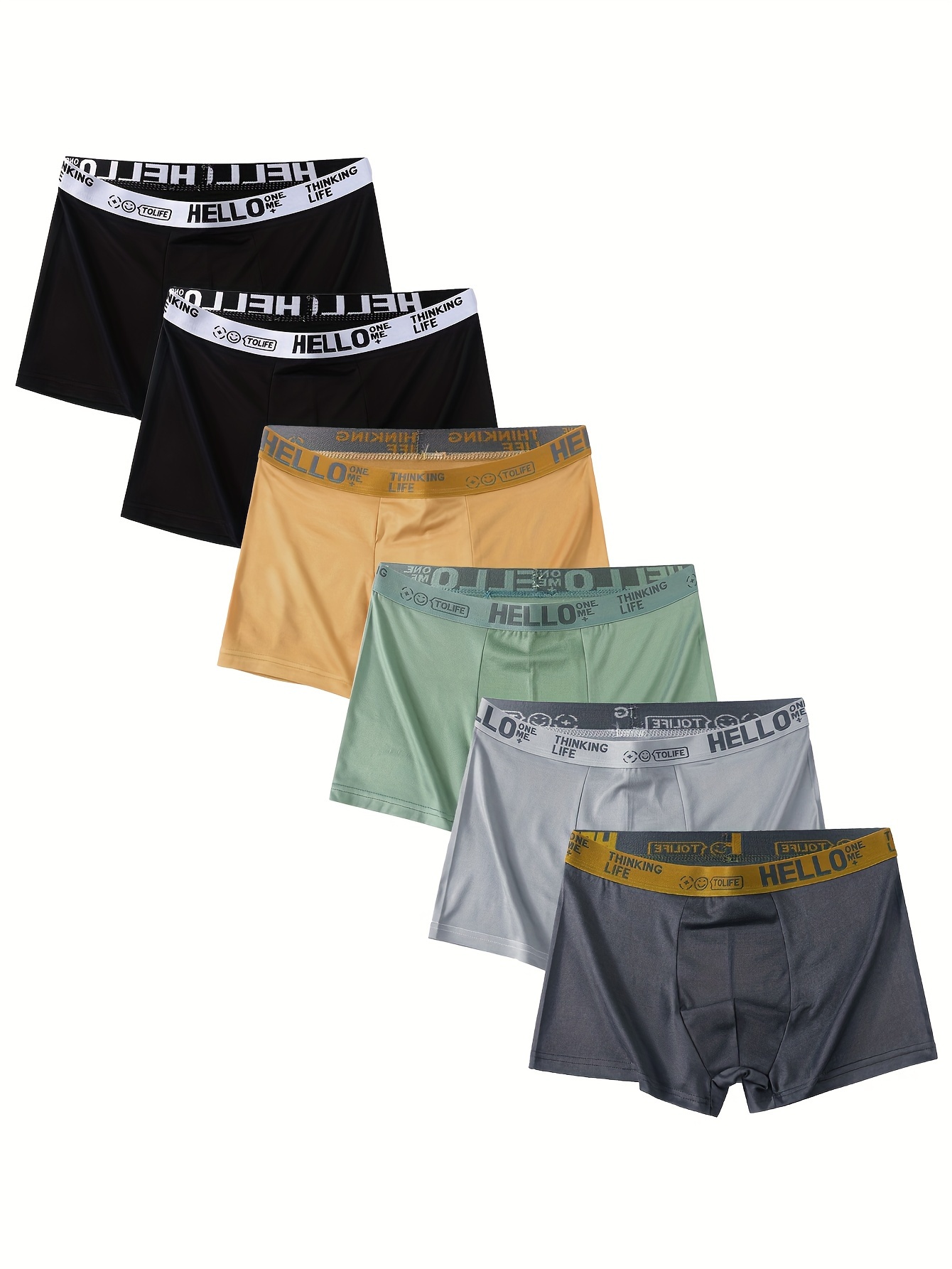 Caleçon Boxer Tendance Homme Boxer Long En Coton Stretch Ceinture