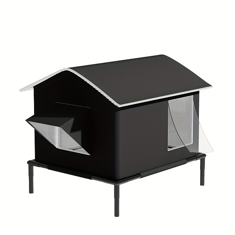 TEMU Outdoor Cat Shelter - Spacious Design, Bite-resistant Material, Cozy Insulated Pet House