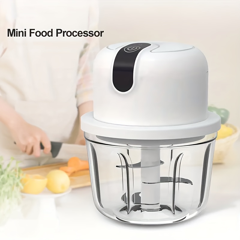   single pack blender, 11.83oz garlic crusher small electric masher, usb rechargeable multifunctional electric chopper, household multifunctional meat grinder garlic press garlic crusher, suitable for kitchen appliances Product details 2
