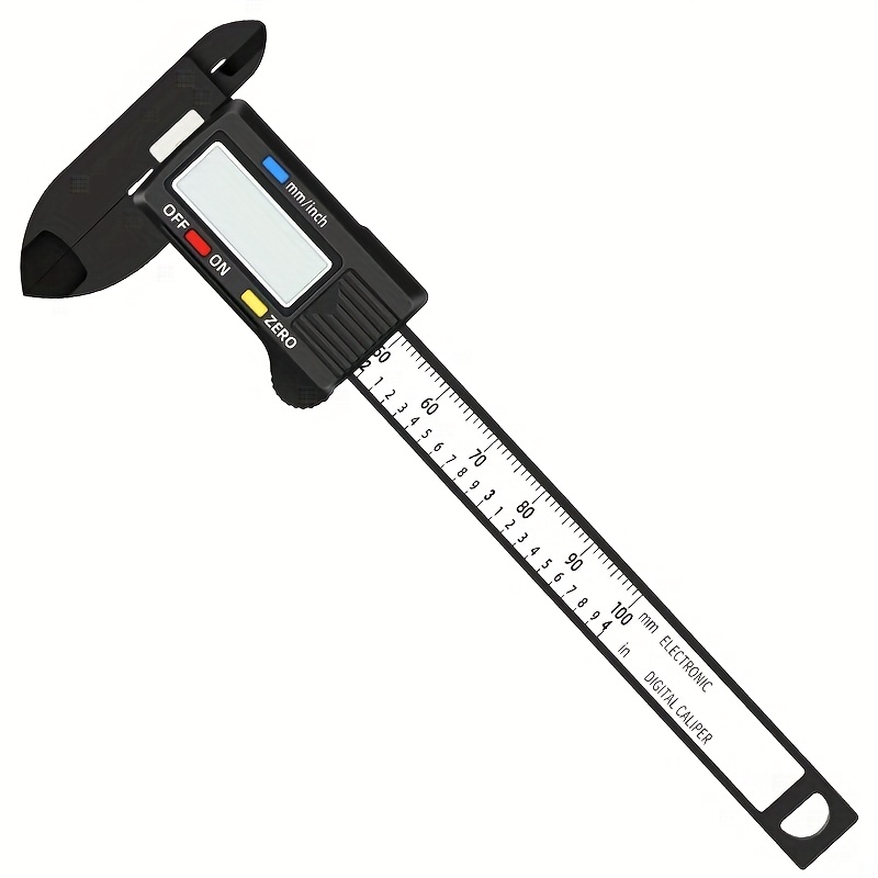 100mm electronic digital caliper carbon fiber dial vernier caliper micrometer measuring tool digital ruler