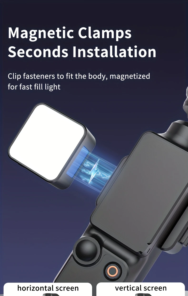 3 mini magnetic photography fill light color temperature 2500k 6000k adjustable brightness type c cable charging night portrait photography food shooting vlogging records selfie fill light details 3