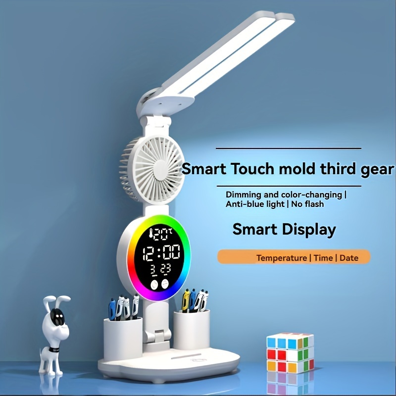 

Led Desk Lamp , Usb , Technology, , -in Fan And , For , Dorm Study