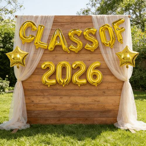 13pcs of golden graduation season themed party balloons graduation decorative balloons room decorations classroom decorative balloons outdoor event decorations and photo background decorative balloons