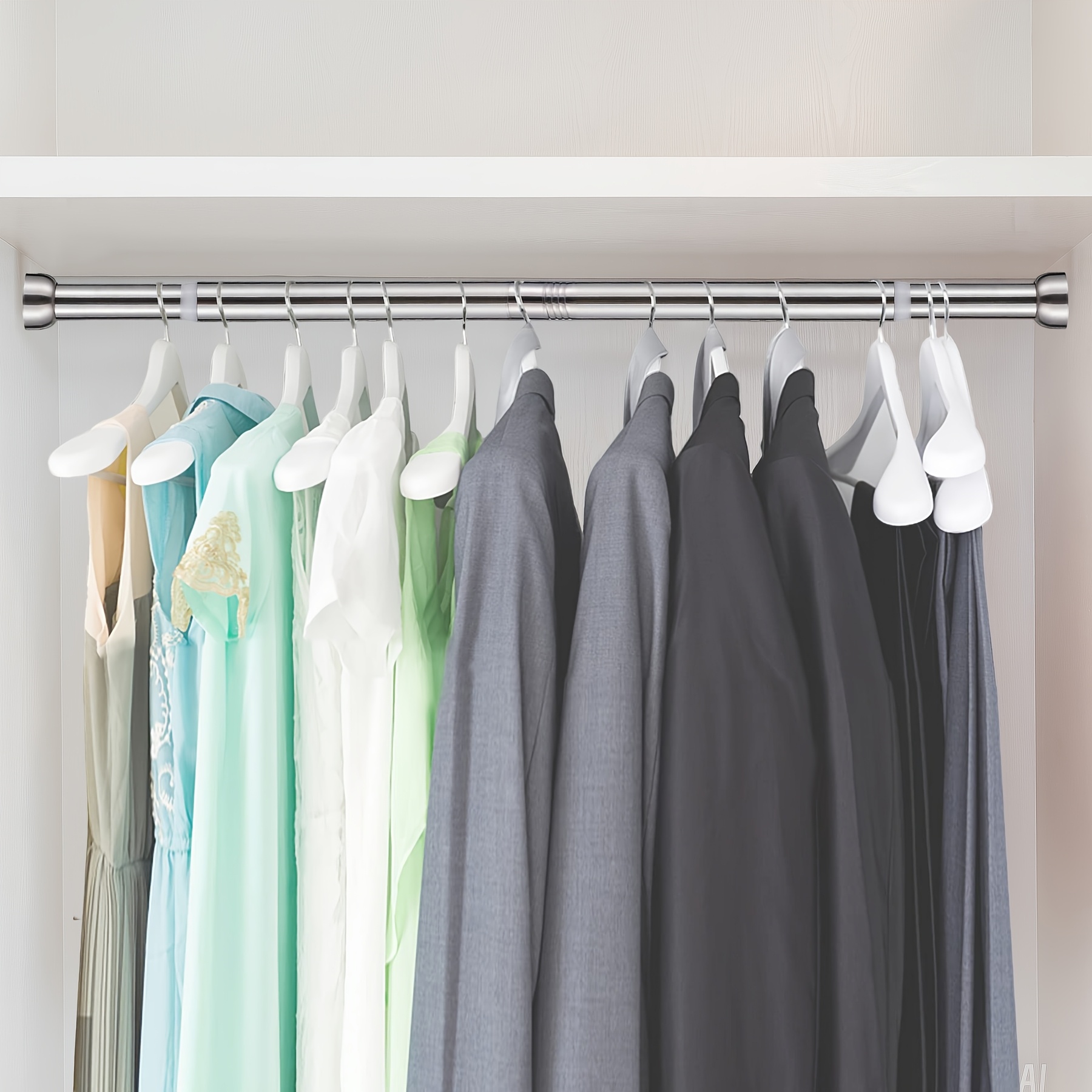 closet rods for hanging clothes sold on Temu United States