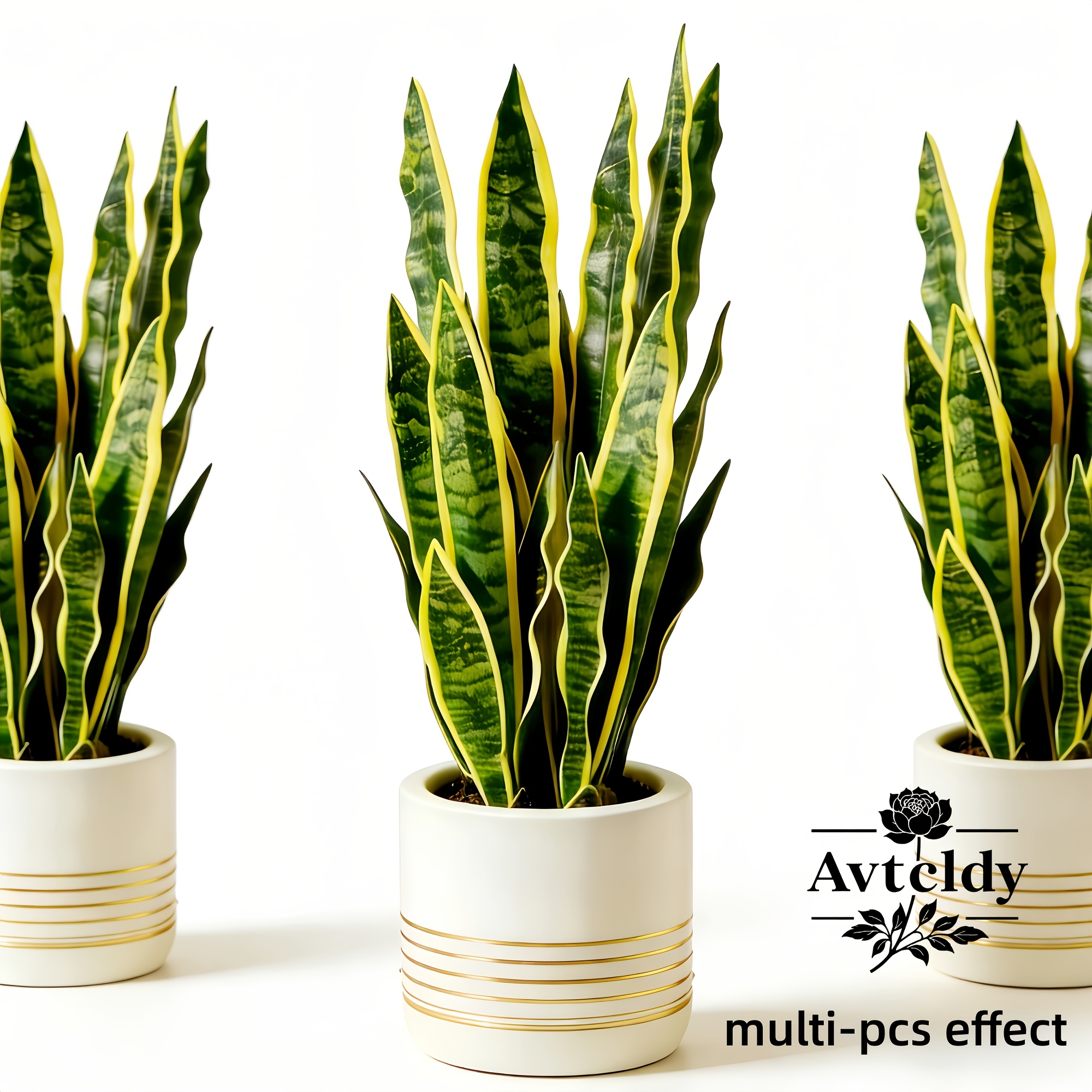 artificial snake plant in pot 10.5