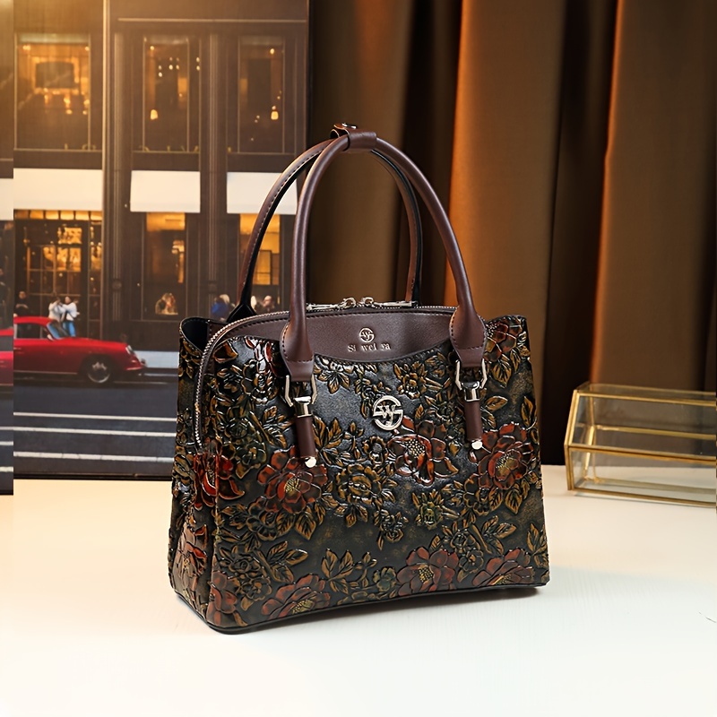 Large Capacity Handbag for Mothers, Retro Light Women's Bag
