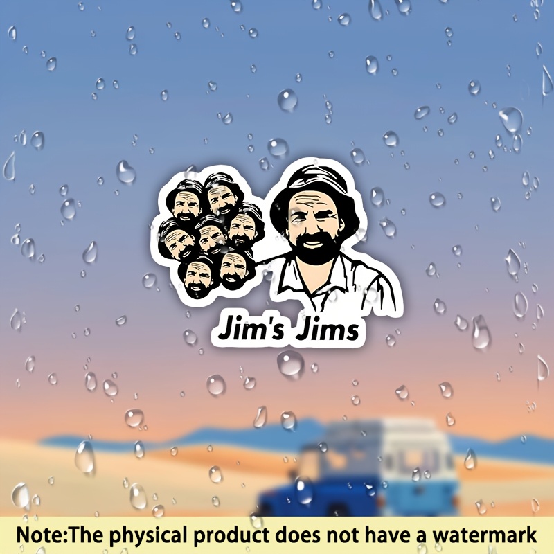 TEMU Jim Stickers, Fun Vinyl Stickers, Waterproof Stickers, Car Stickers, Phone And Notebook Stickers, Durable Stickers
