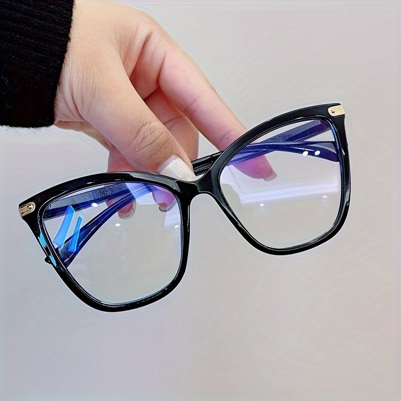 Women's Oversized Cat-eye Non-prescription Glasses, Casual, Decorative, Fashionable Eyeglasses, Women's Eyeglass Frames