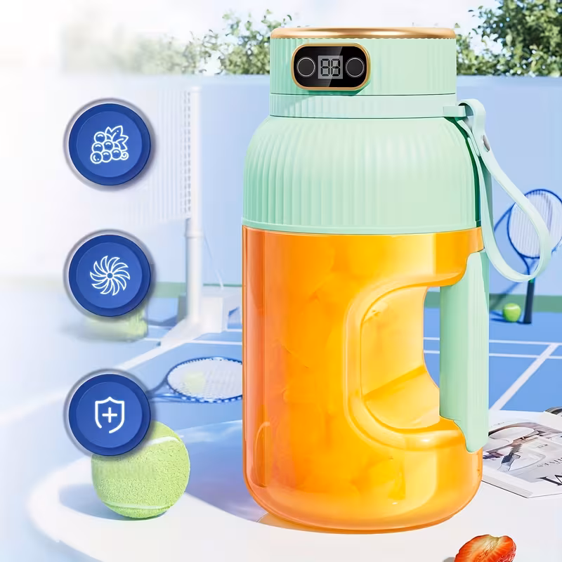 fruit juicer portable multi functional drink cup large capacity portable juicer multi functional juicer mixer for vegetables fruits and smoothies rechargeable juicer portable mixer suitable for exercise travel and outdoor use details 6