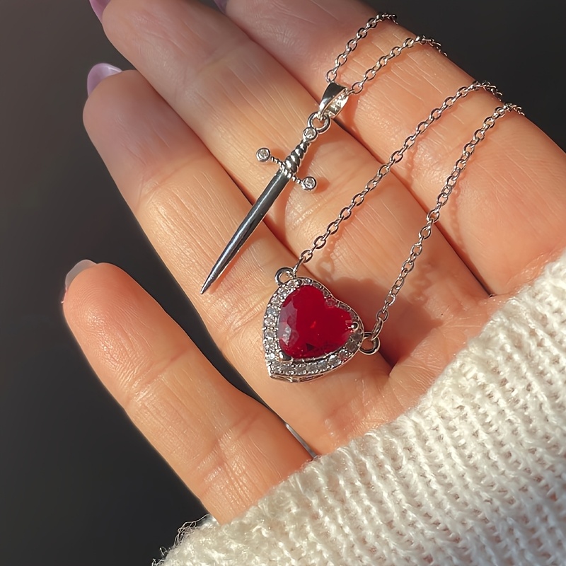 Buy In Bulk Heart Shape Couple Necklace Stainless Steel Material