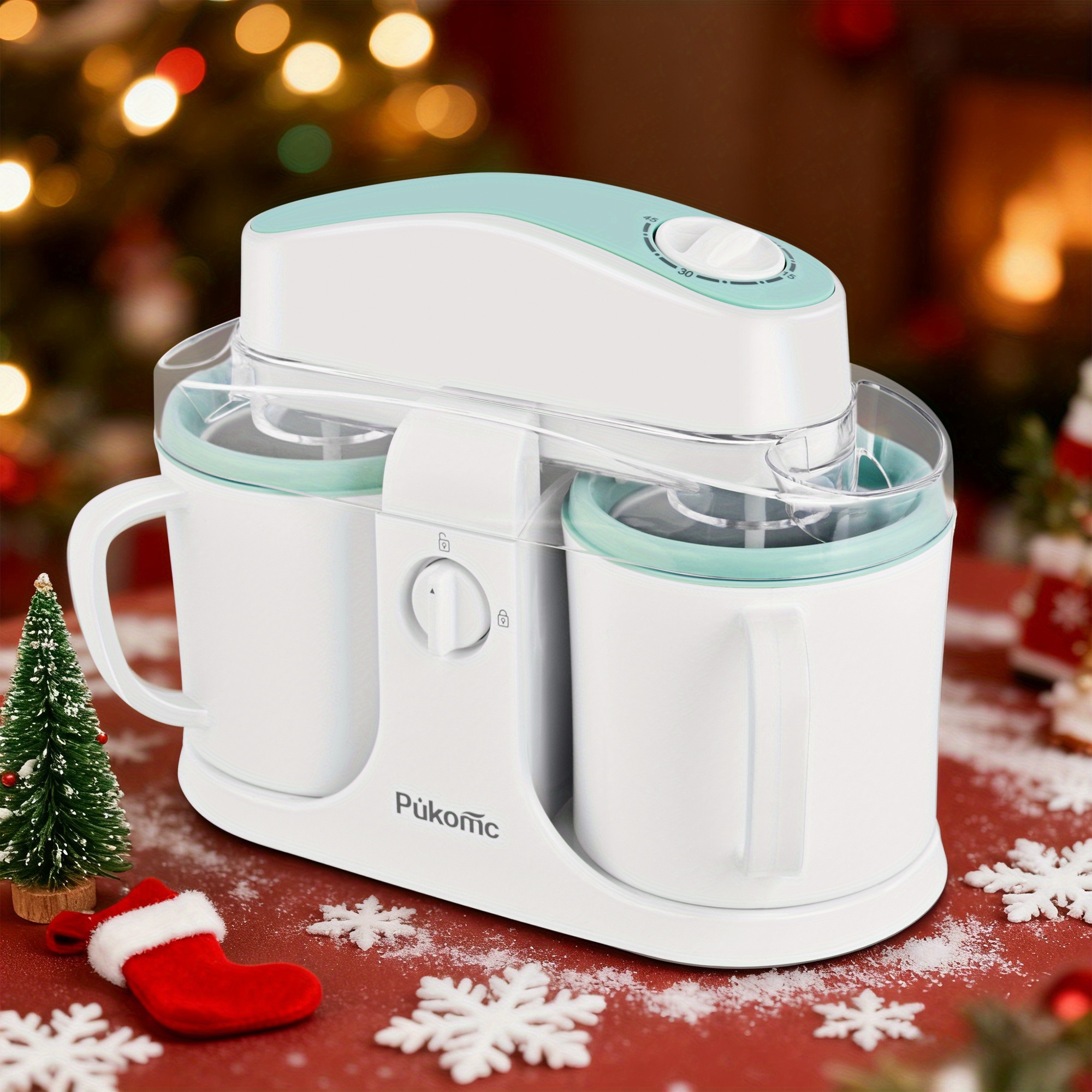 TEMU Homemade, Yogurt, And, Easy To Make. 1l Dual-cup Design, Detachable For Convenient Operation And, The Perfect Christmas Gift!