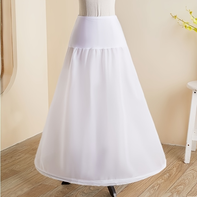 Solid Color 4 Layer Non Hoop Bridal Petticoat Elegant Lace - Temu