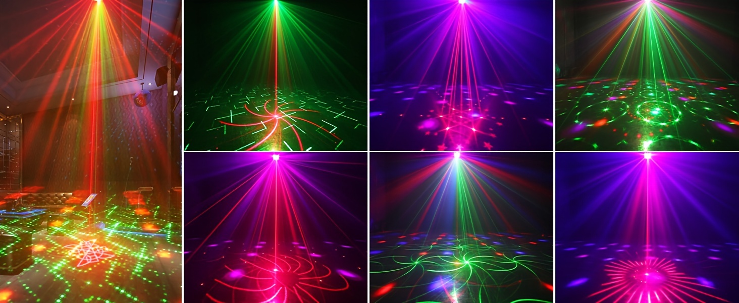 Partito Decorazione Di Illuminazione A Led Luce Laser 3 In 1 Fascio Strobe Effet - Foto 12