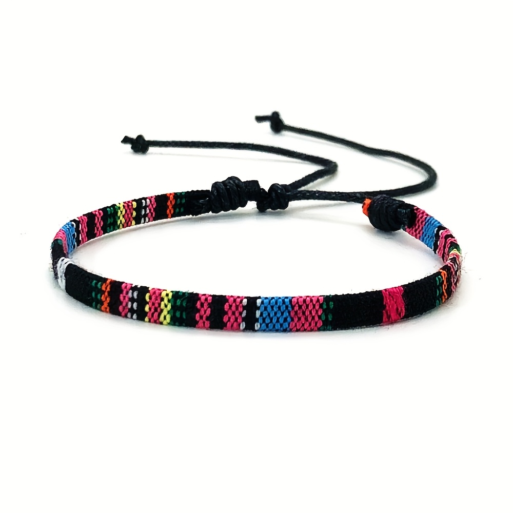 12pcs Artistic Retro Hand Woven Bracelets Set