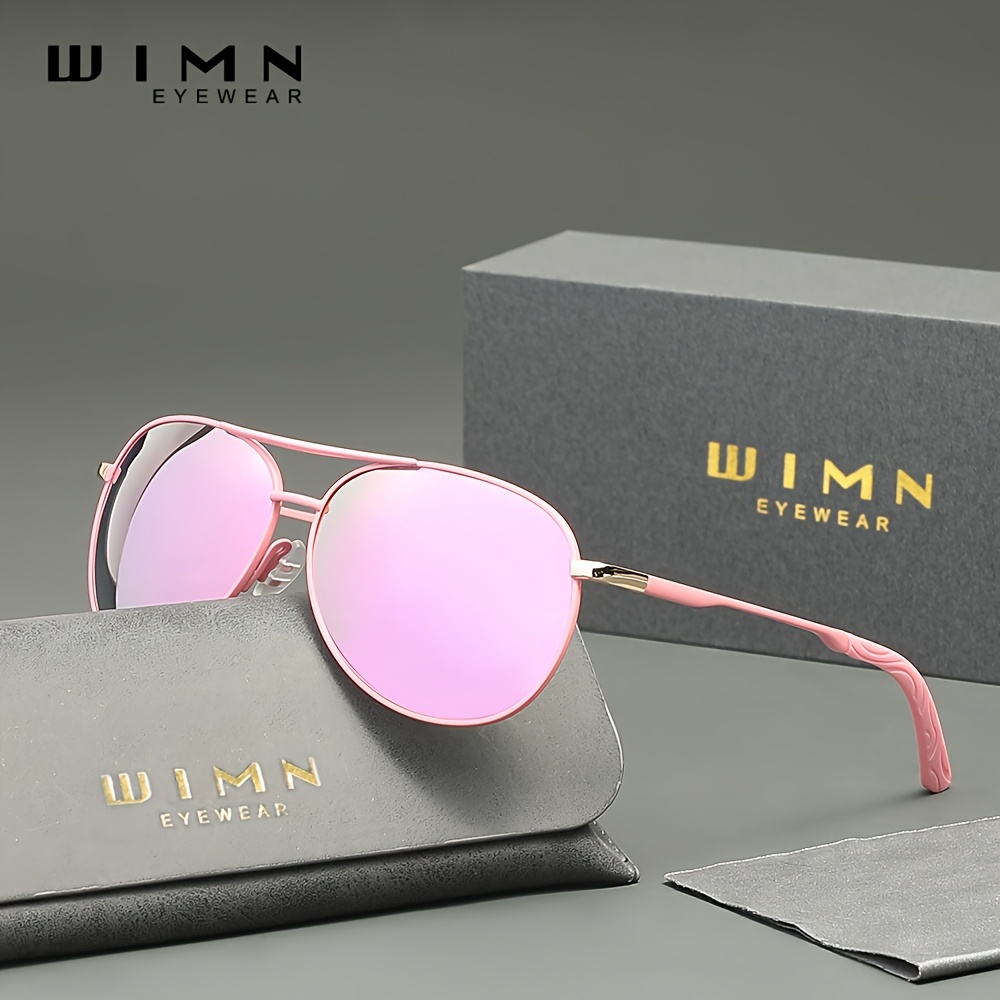 Image of Wimn Metal Retro With Stainless Steel Legs And High-quality Tac Polarized Lenses, , Comfortable And Portable, Ideal For Daily Commuting, Activities, Valentine's Day And Christmas Gifts