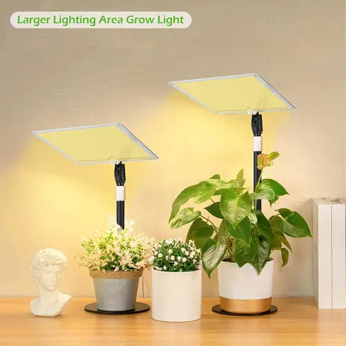 204 led beads light desktop growth light with base bright led plant light with automatic on off timer 3 9 12h adjustable brightness adjustable height suitable for indoor plants