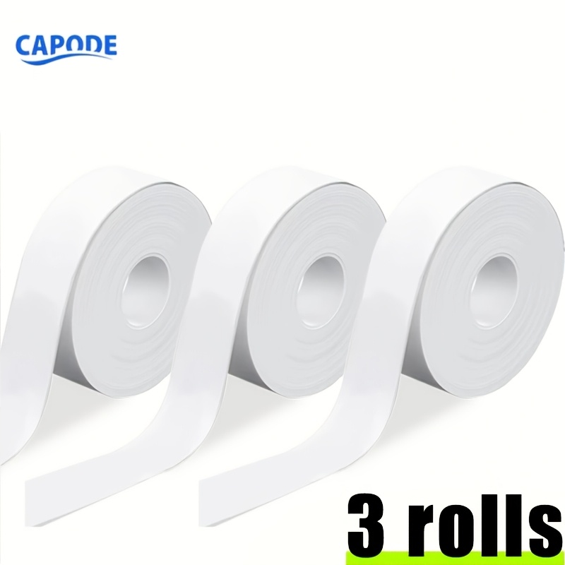 TEMU 3 Rollos 1.5 X 400Cm (0.591 X 157.48In) de Adhesivo , Compatible, para P12/D30/D30S/D32/D35/Q30/Q2/HP1//C70/L1//Q31/Q32