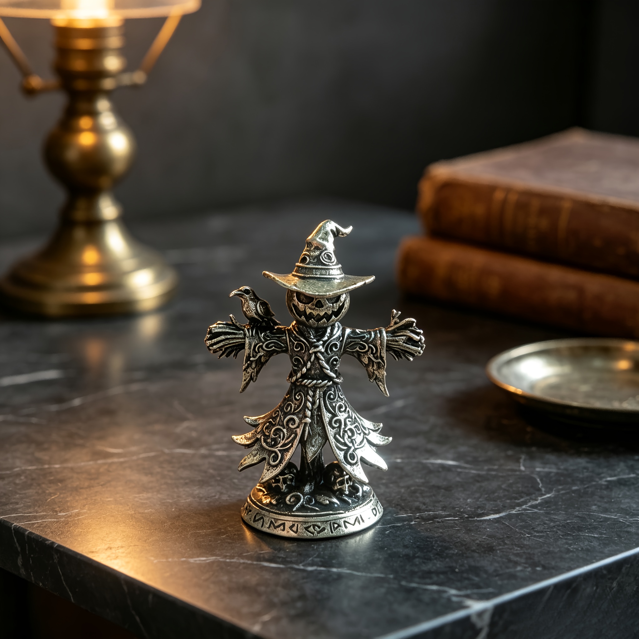 TEMU 1pc Brass Statue Ornament Exquisite Desk Office