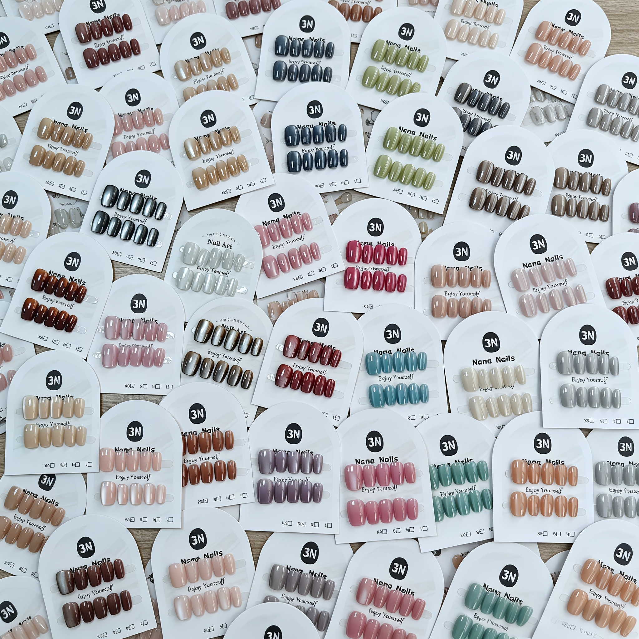 TEMU Random Assortment Of Multiple Colors, Cat-, Fashionable And Trendy, Brightening - 30pcs Random / 40pcs Random - Suitable For Daily Wear Or Diy