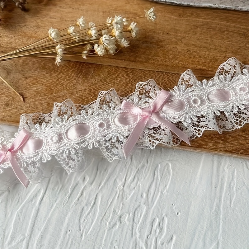 TEMU 1 rollo de 100*3.8 cm / 39.37*1.5 pulgadas cinta capa estilo francés con , bordes de encaje cosidos, adornos decorativos, pegatinas, bordes de
