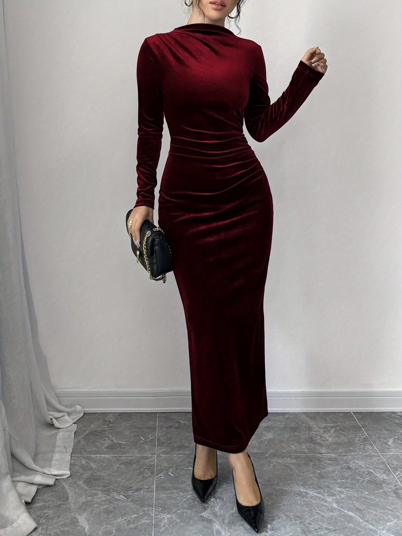 black sequin one shoulder dress Ladivine CH111 - One Shoulder Sequin Long Prom Dress S / Black