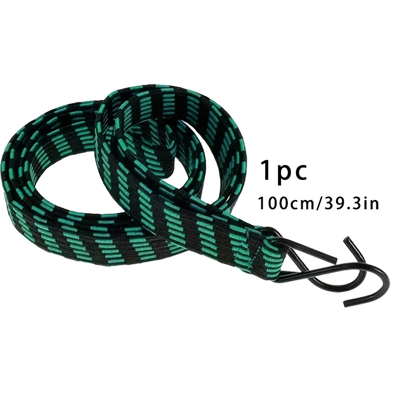 TEMU Correa de equipaje elástica multifuncional de resistencia con + cordón elástico , atador de carga ajustable, para furgonetas / motocicletas /