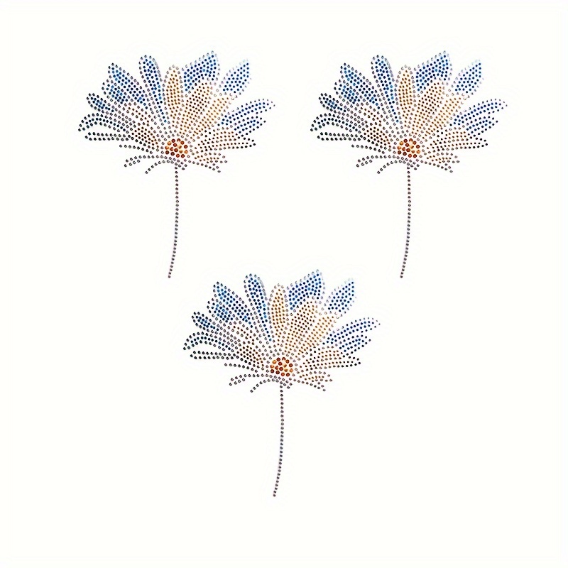 3pcs Heat Transfer Pattern Fashion Cloth Paste Hotfix Sequin Iron-on Decal For Clothes, Swimsuit, Home Decor, Hat, Mask, Jeans, Backpack