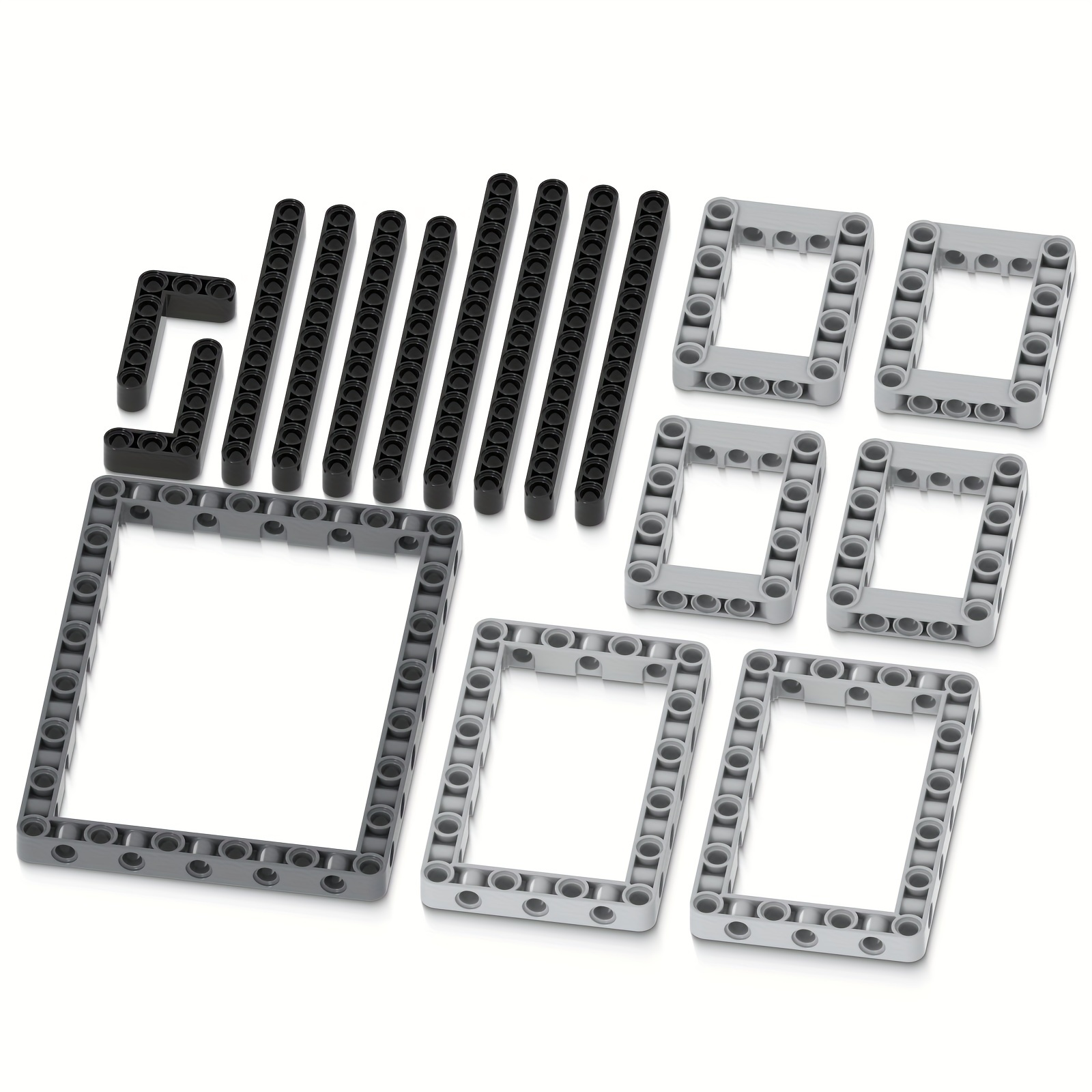 Blocks Set - Beams & Angular Frames, Compatible With Moc 64179, 39794, 39790, 32526, 32525, 41239 - Durable Abs Construction Toy Kit, Technical Parts, Abs Construction Toy Kit