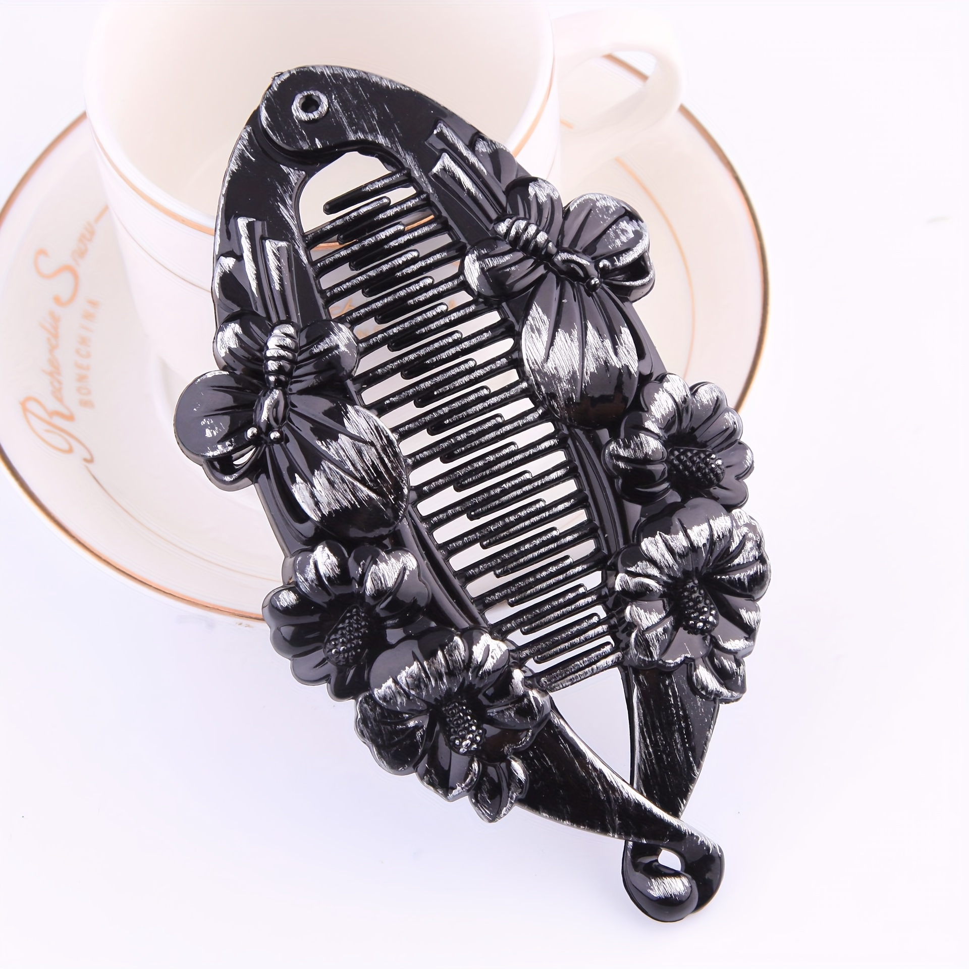 Vintage Fish-shaped Hair Clip Boho Hairpin Banana Clip Barrettes Hair Styling Additions For Women